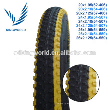 Colourful mountain bicycle tire export to south america
